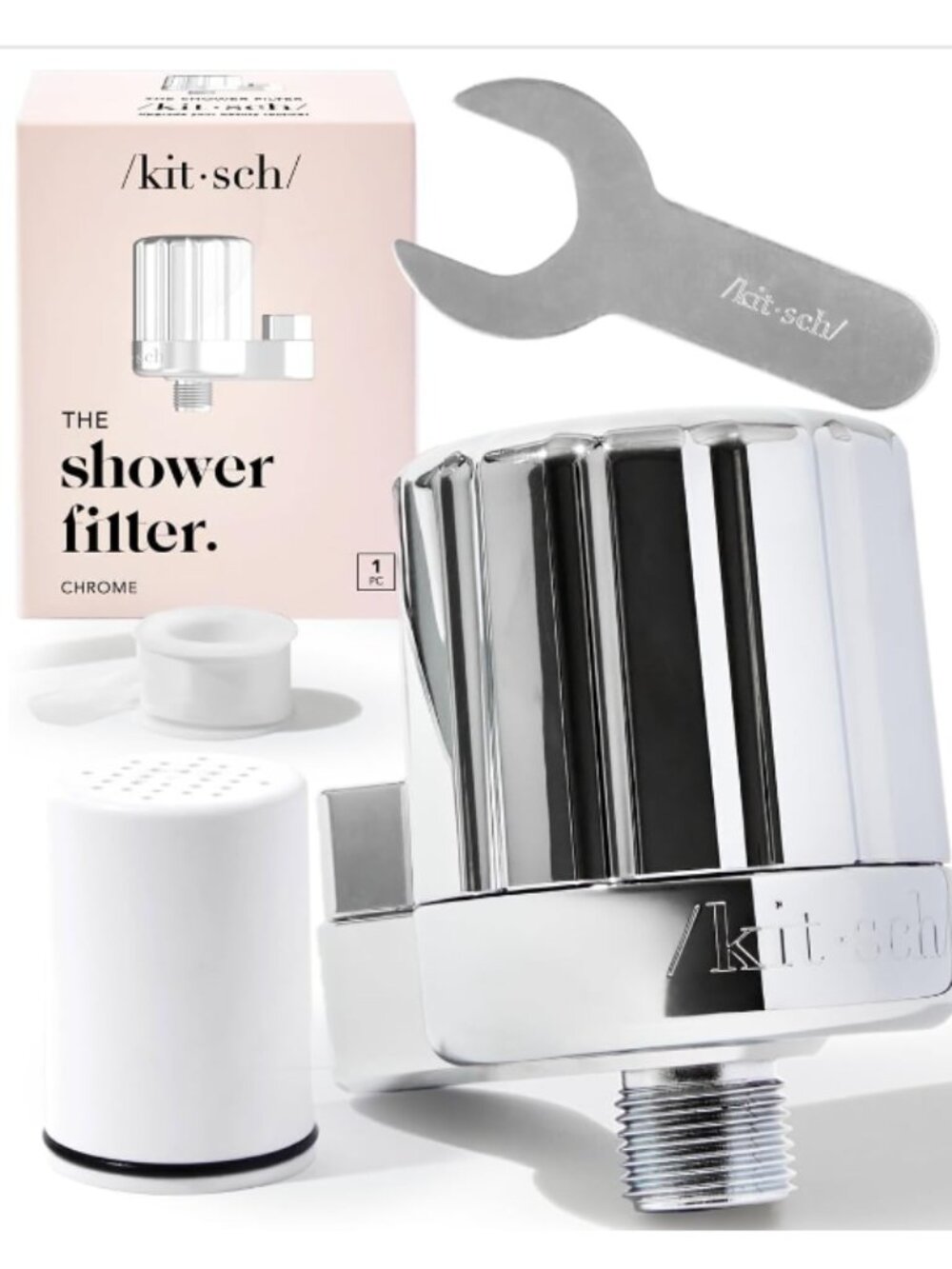 MSRP $49 – Kitsch Purifying Shower Filter –Chrome – NIB